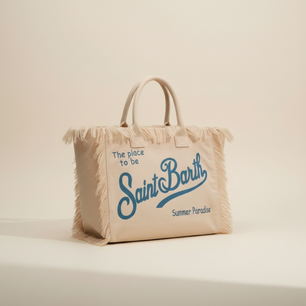 Dolce Riva - Sand Canvas Beach Bag