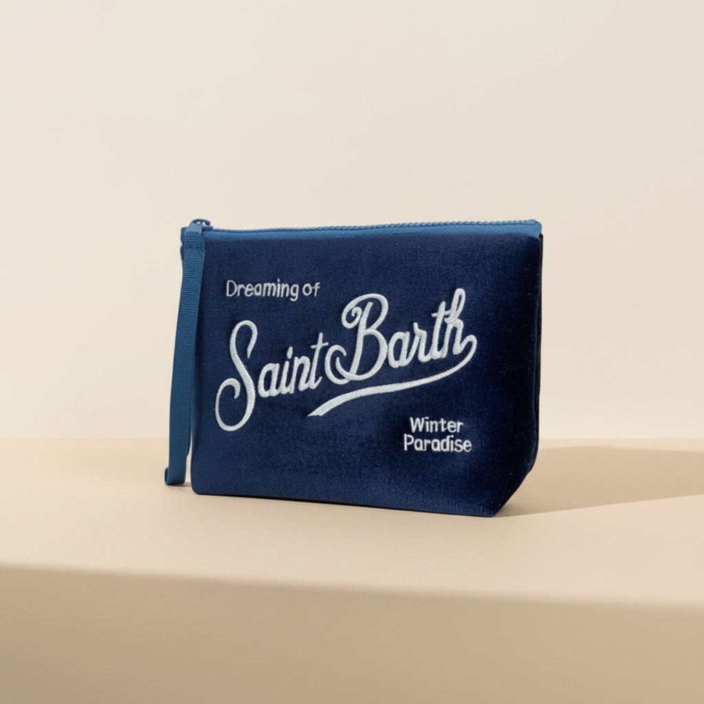 Dolce Riva - Navy Velvet Pouch