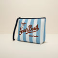 Dolce Riva - Light Blue Striped Pouch