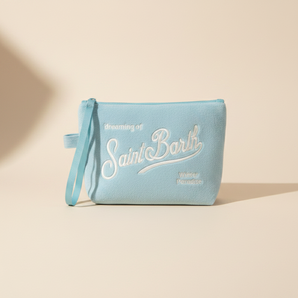 Dolce Riva - Light Blue Terry Pouch
