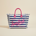 Dolce Riva - Blue & White Striped Beach Bag