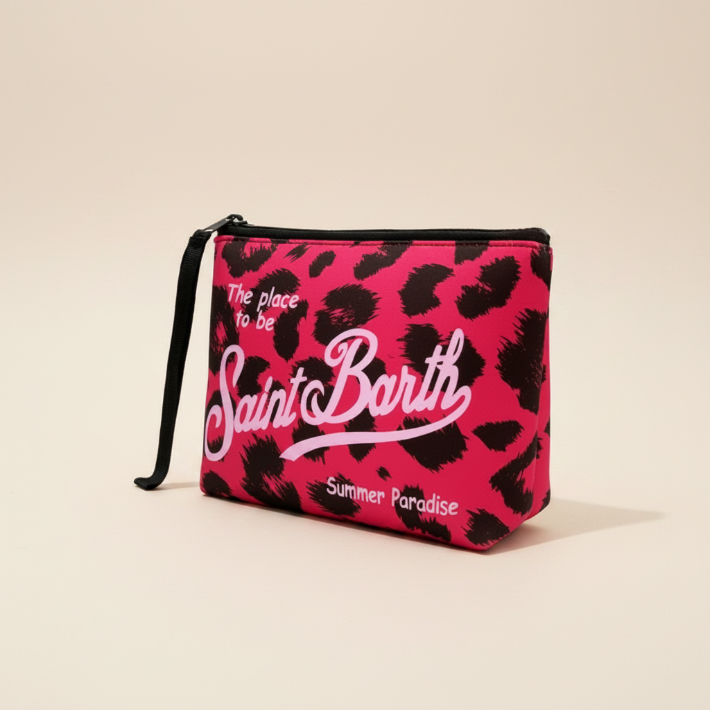 Dolce Riva - Fuchsia Leopard Pouch