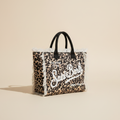 Dolce Riva - Leopard Canvas Beach Bag