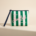 Dolce Riva - Green Striped Pouch