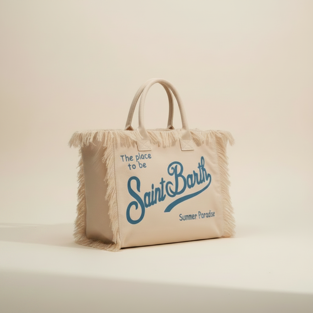 Dolce Riva - Sand Canvas Beach Bag