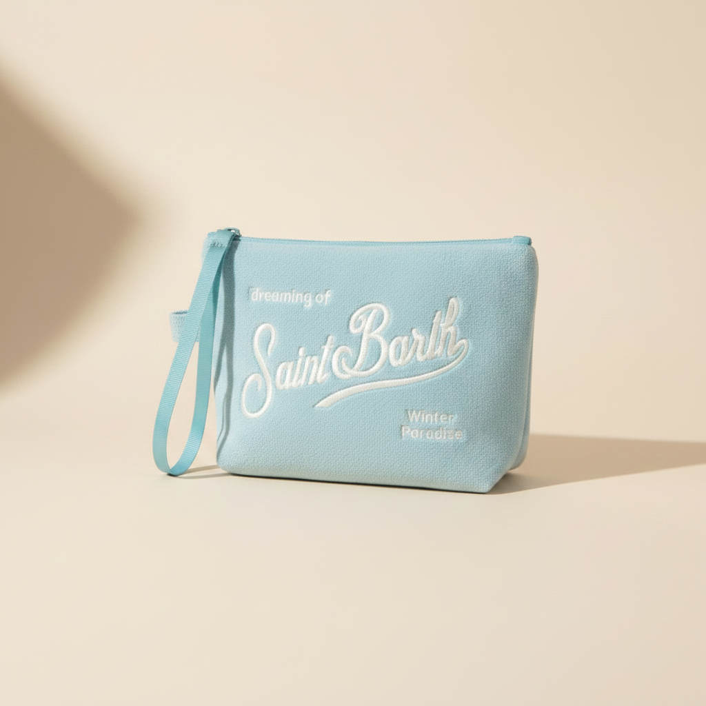 Dolce Riva - Light Blue Terry Pouch