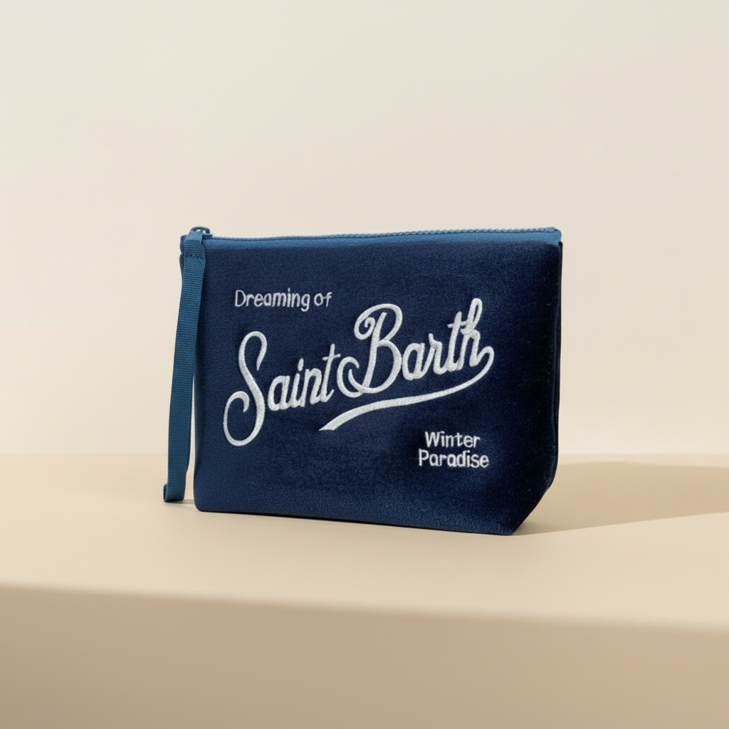 Dolce Riva - Navy Velvet Pouch