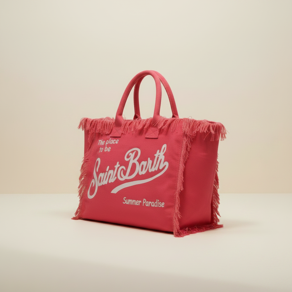 Dolce Riva - Red Canvas Beach Bag